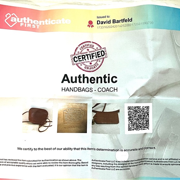 Vintage Coach 90's Hadley British Tan Leather Crossbody - Picture 9 of 9